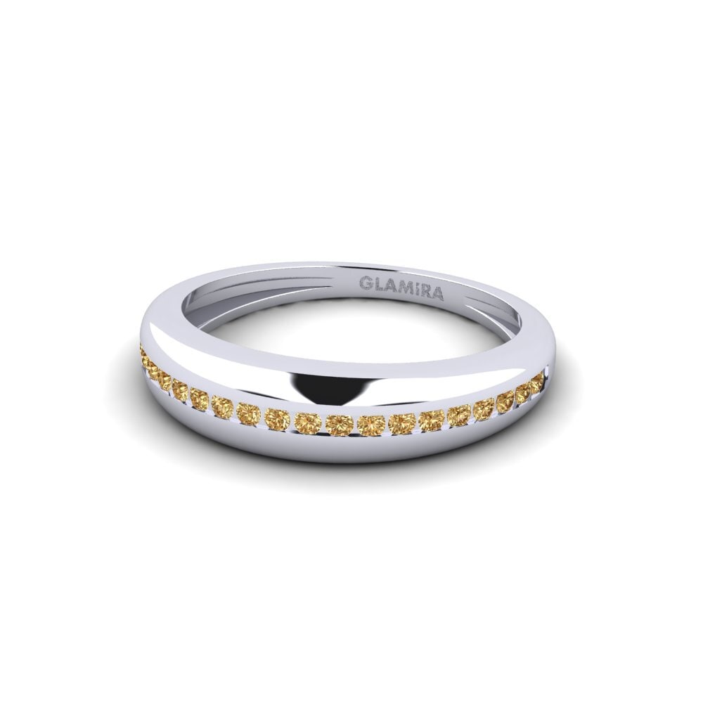 Palladium 950 Brauner Diamant Ring Restrictive