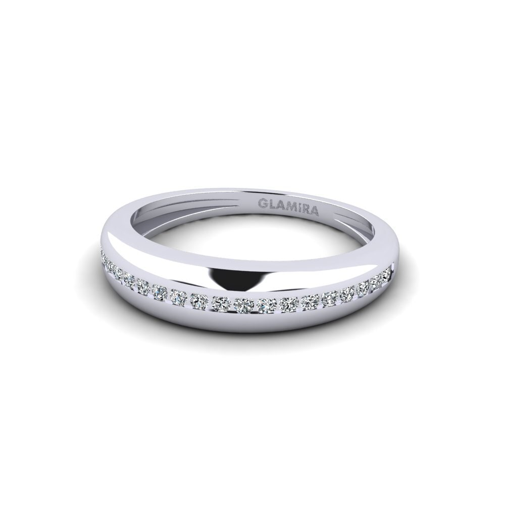 Palladium 950 Zirkonia Ring Restrictive