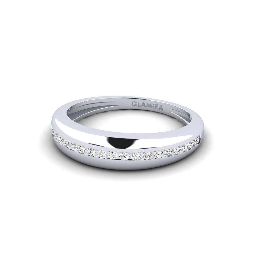 Palladium 950 Moissanit Ring Restrictive