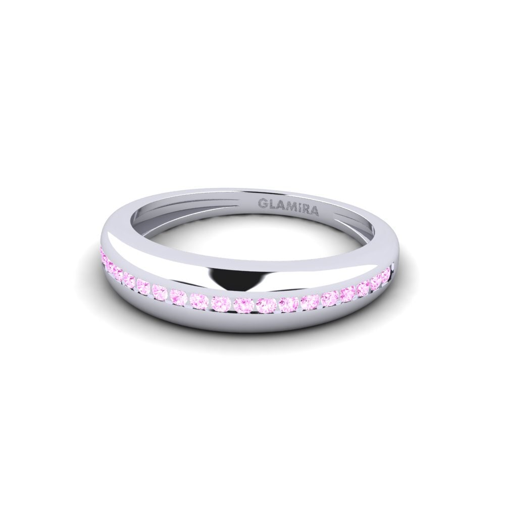 Palladium 950 Rosa Saphir Ring Restrictive