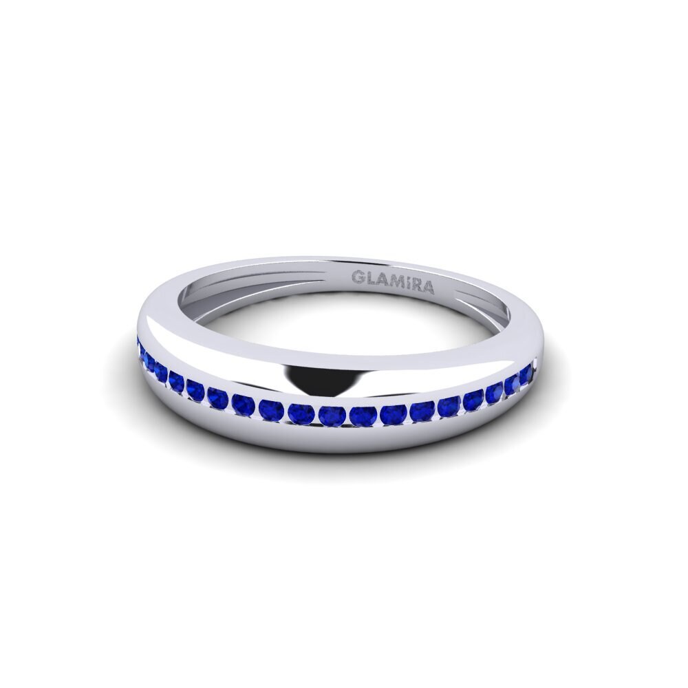 Palladium 950 Saphir Ring Restrictive