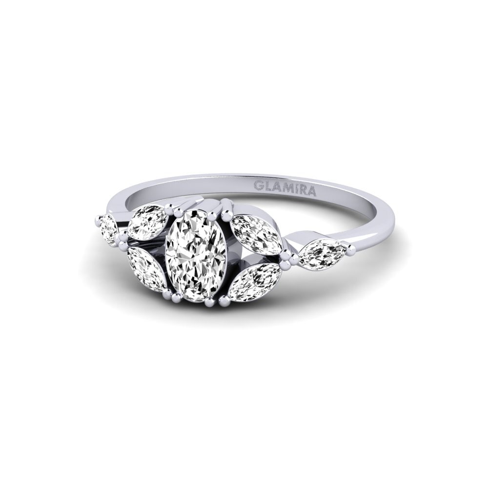 Moissanite Anel de Noivado Rozowy