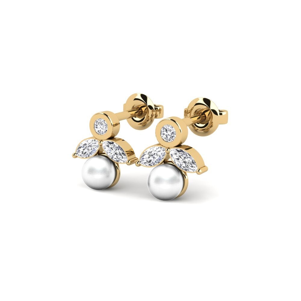 14ct Yellow Gold Women's Earring Salteras