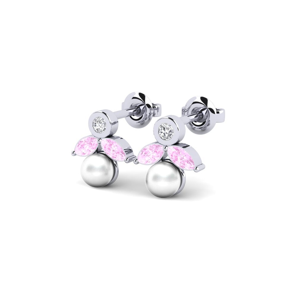 Saphir Rose Boucle d'oreille femme Salteras