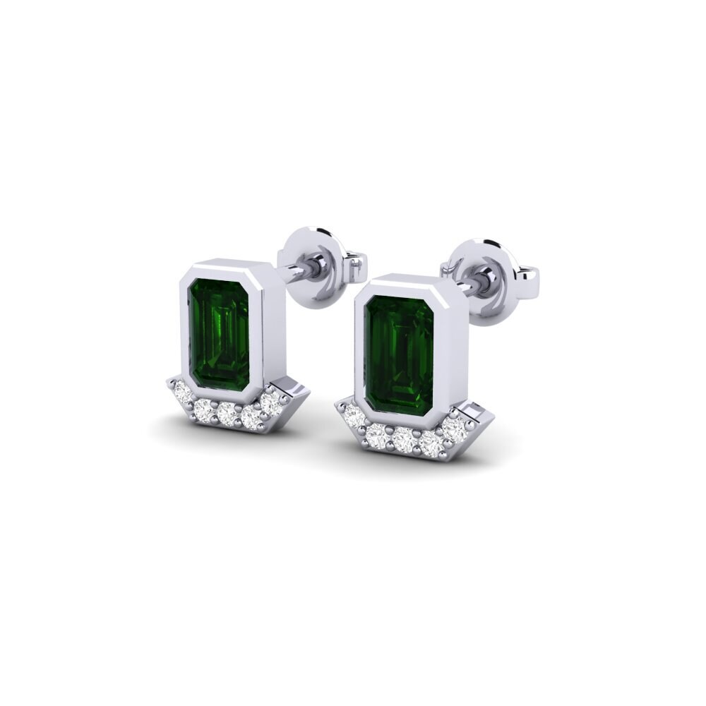 Green Tourmaline Women's Earring Security
