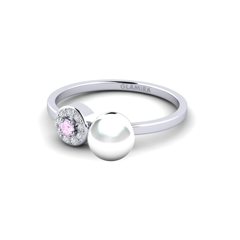 Zafiro Rosado Anillo Slub