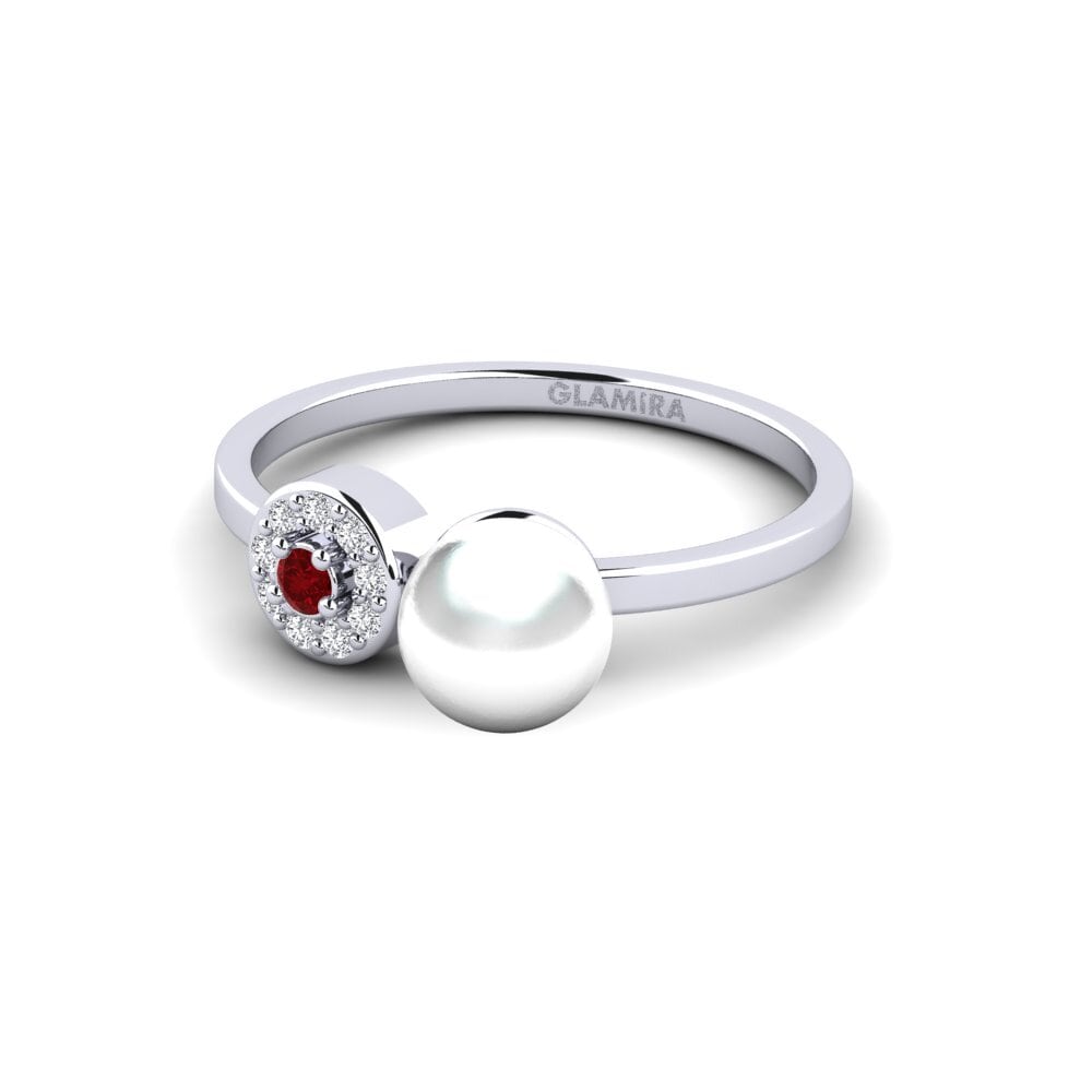 Circonita Roja Anillo Slub