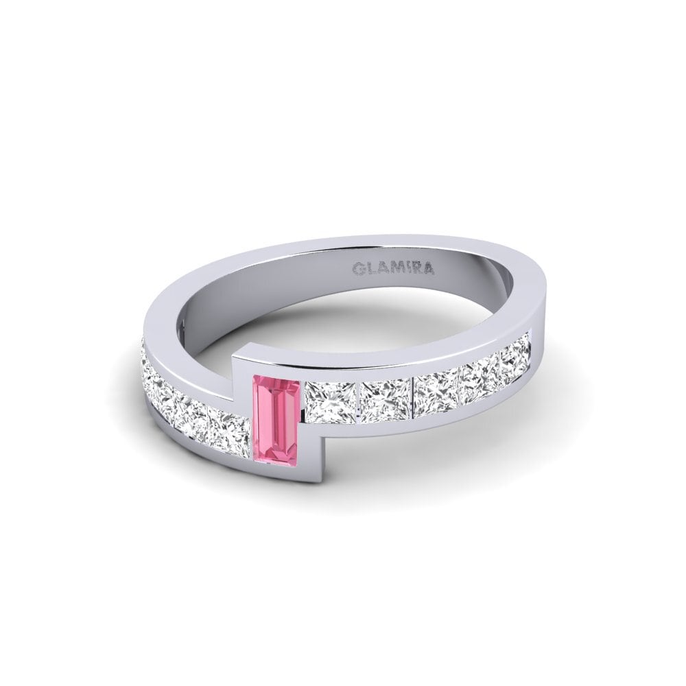 Pink Sapphire Engagement Ring Tull