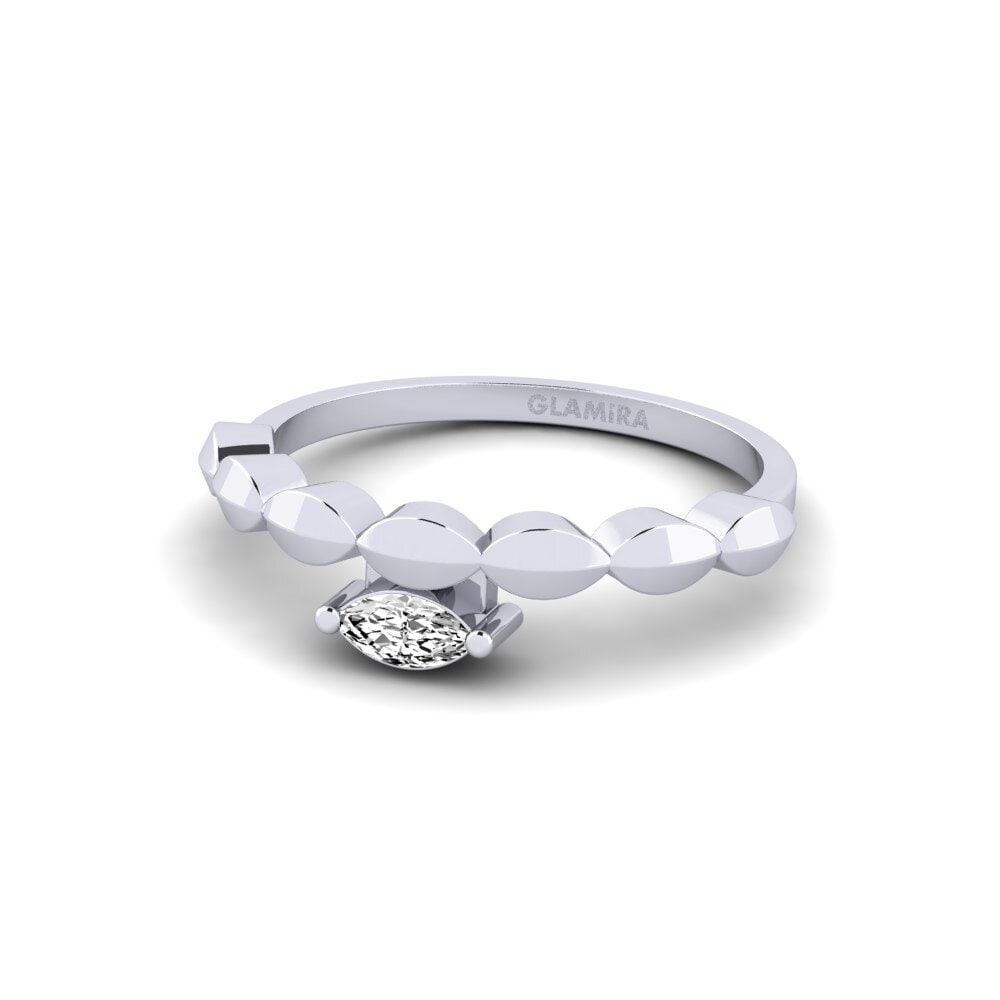 Moissanite Anel Vilagit