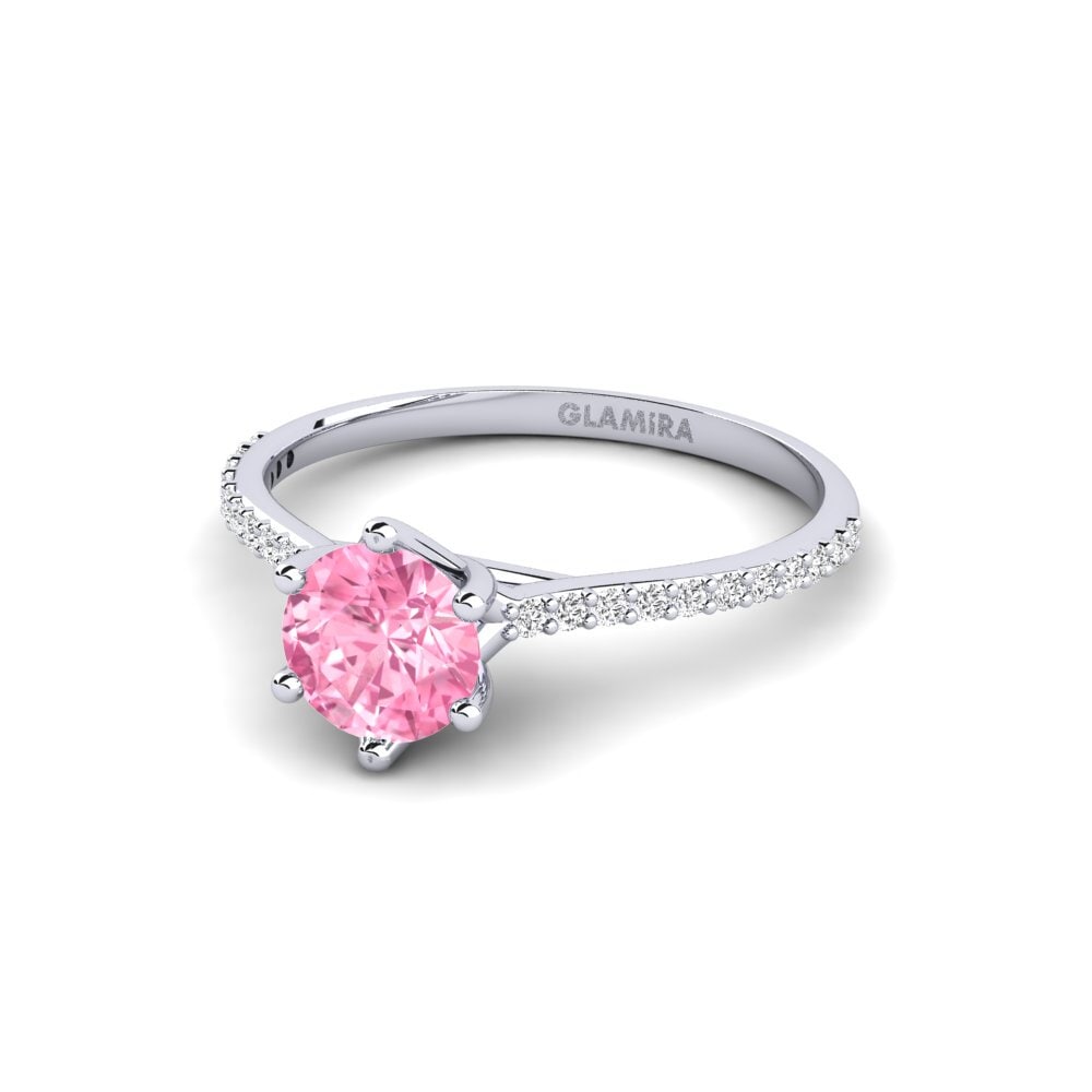 Pink Sapphire Engagement Ring Villeparis