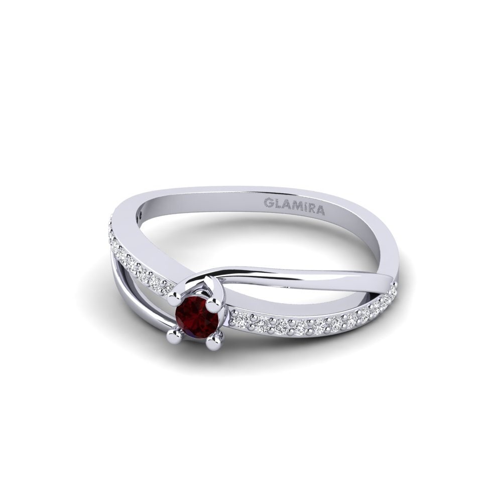 Garnet Engagement Ring Zamora