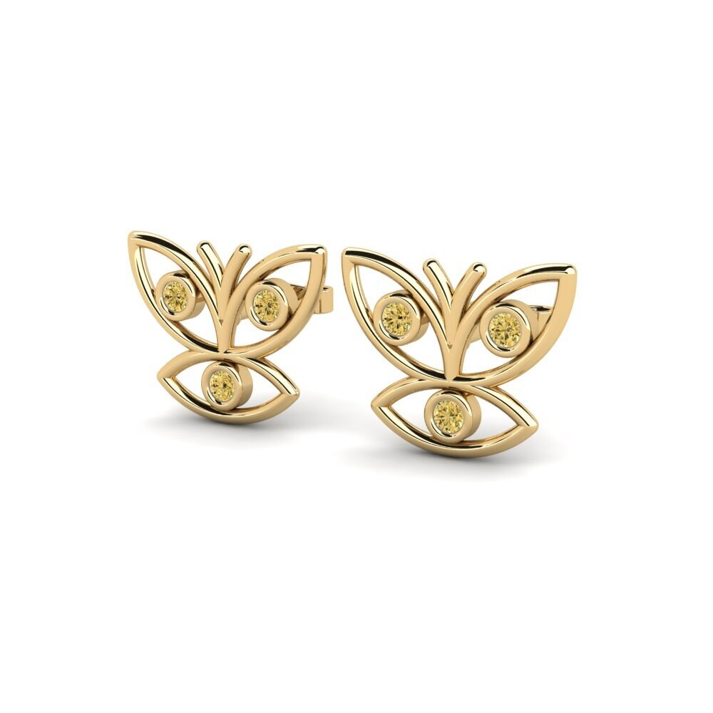 Yellow Diamond Women's Earring Aganig