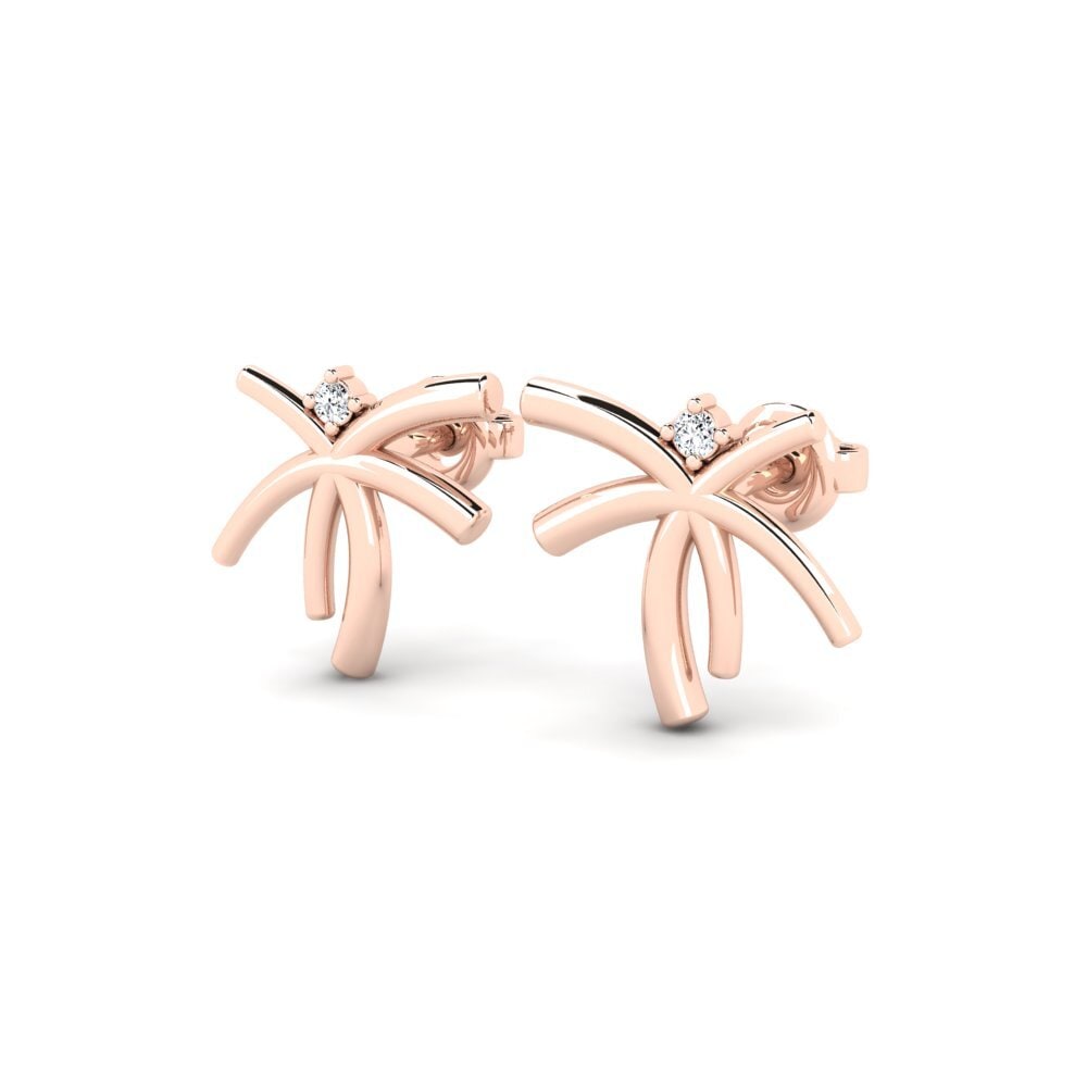 14k Oro Rosa Pendiente de mujer Andole