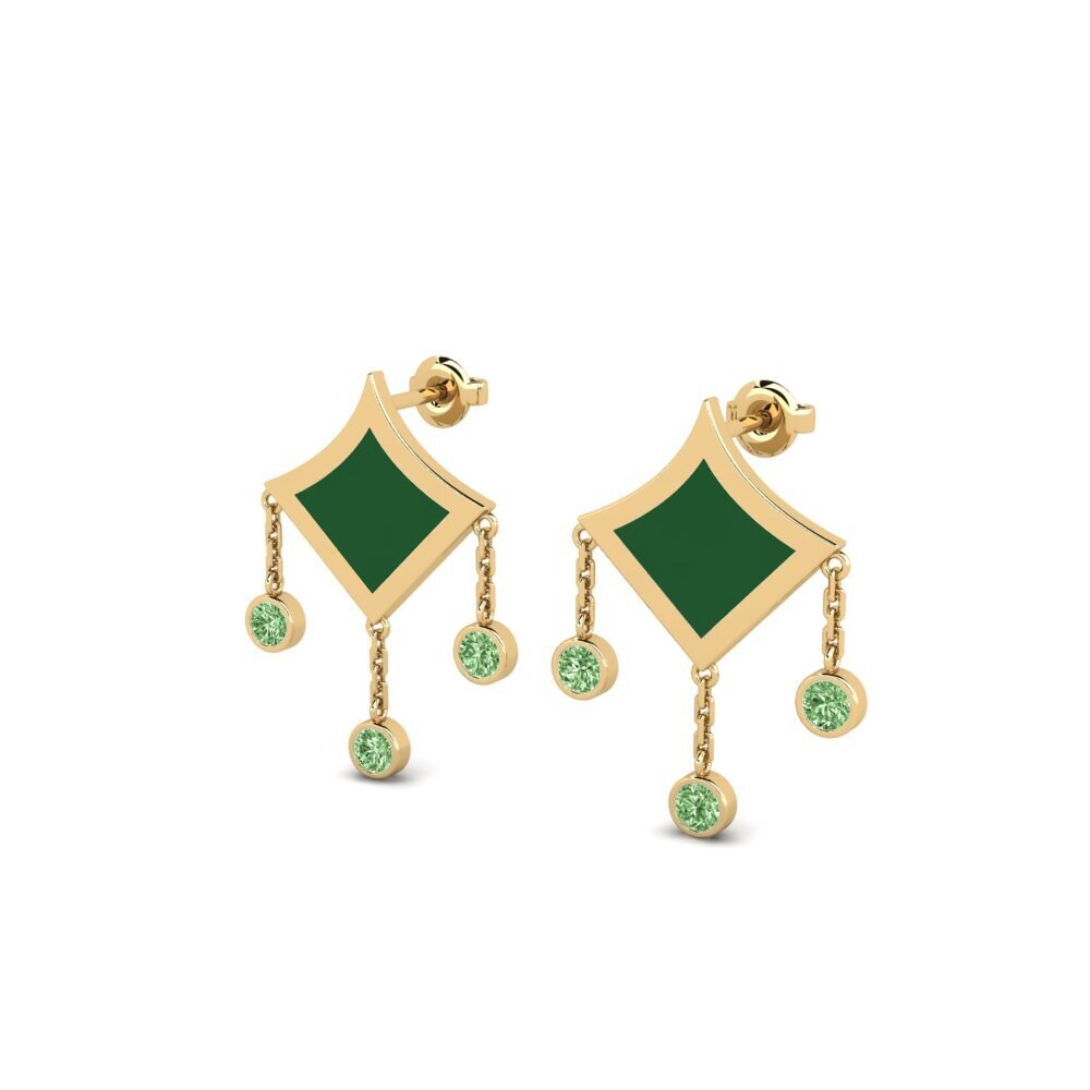 Diamante Verde Pendiente de mujer Breme