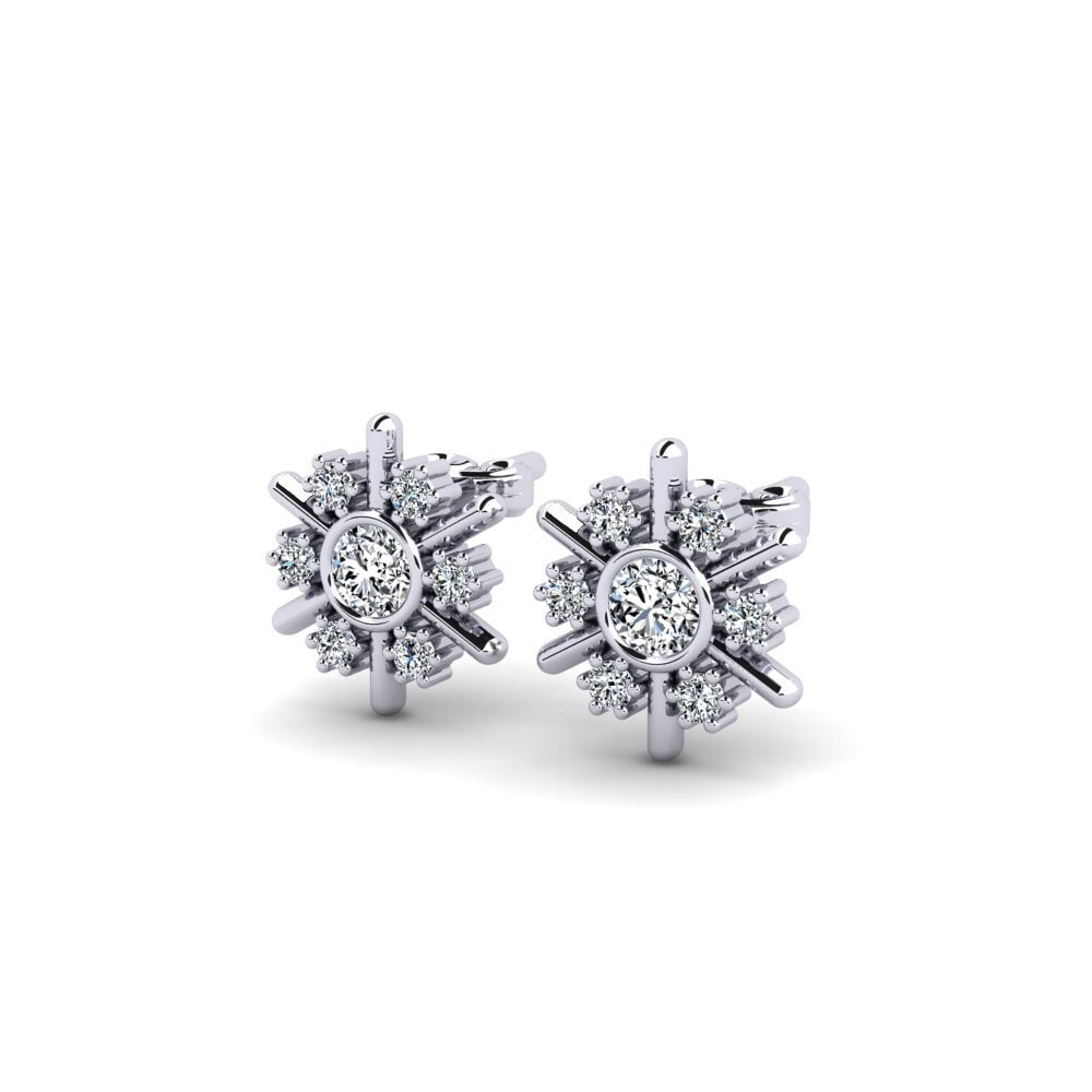 White Silver Women's Earring Brider