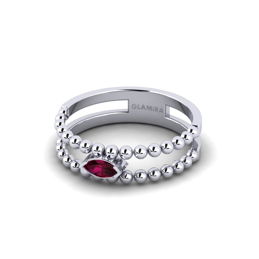 Rhodolit-Granat Ring Sile