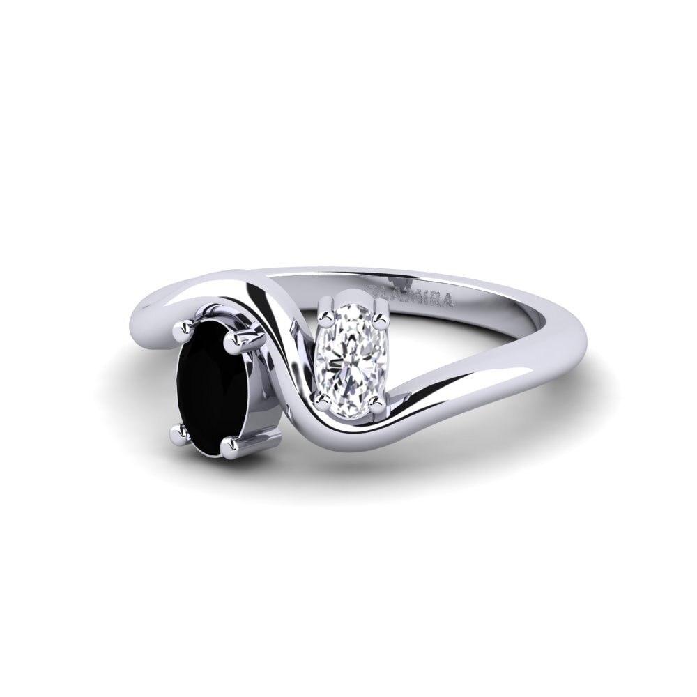 Zafiro negro Anillo Sujuv