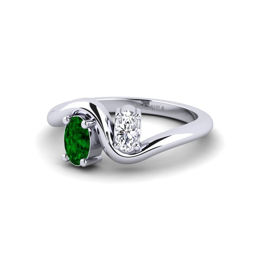 Zircônia Verde Anel Sujuv