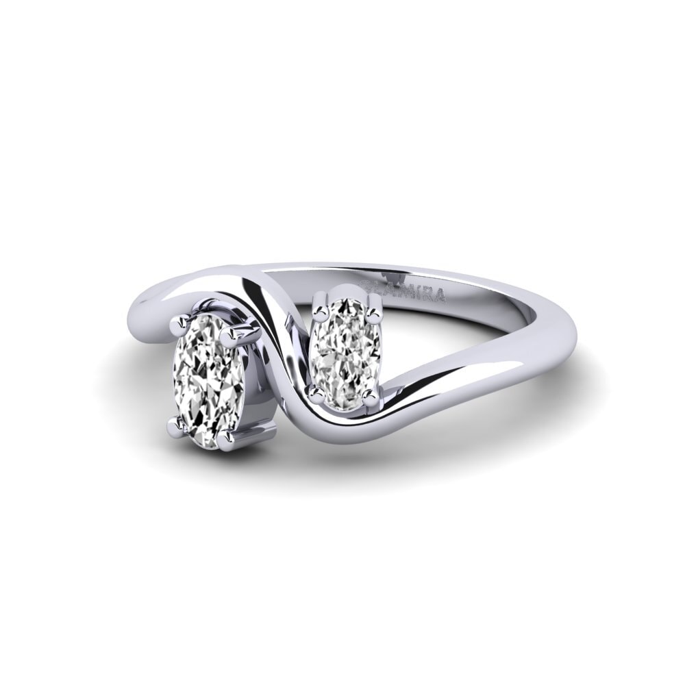 Moissanite Anel Sujuv