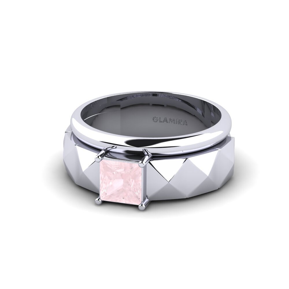 Rose Quartz Engagement Ring Sziv