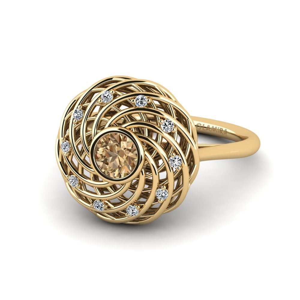 Brauner Diamant Ring Aquami