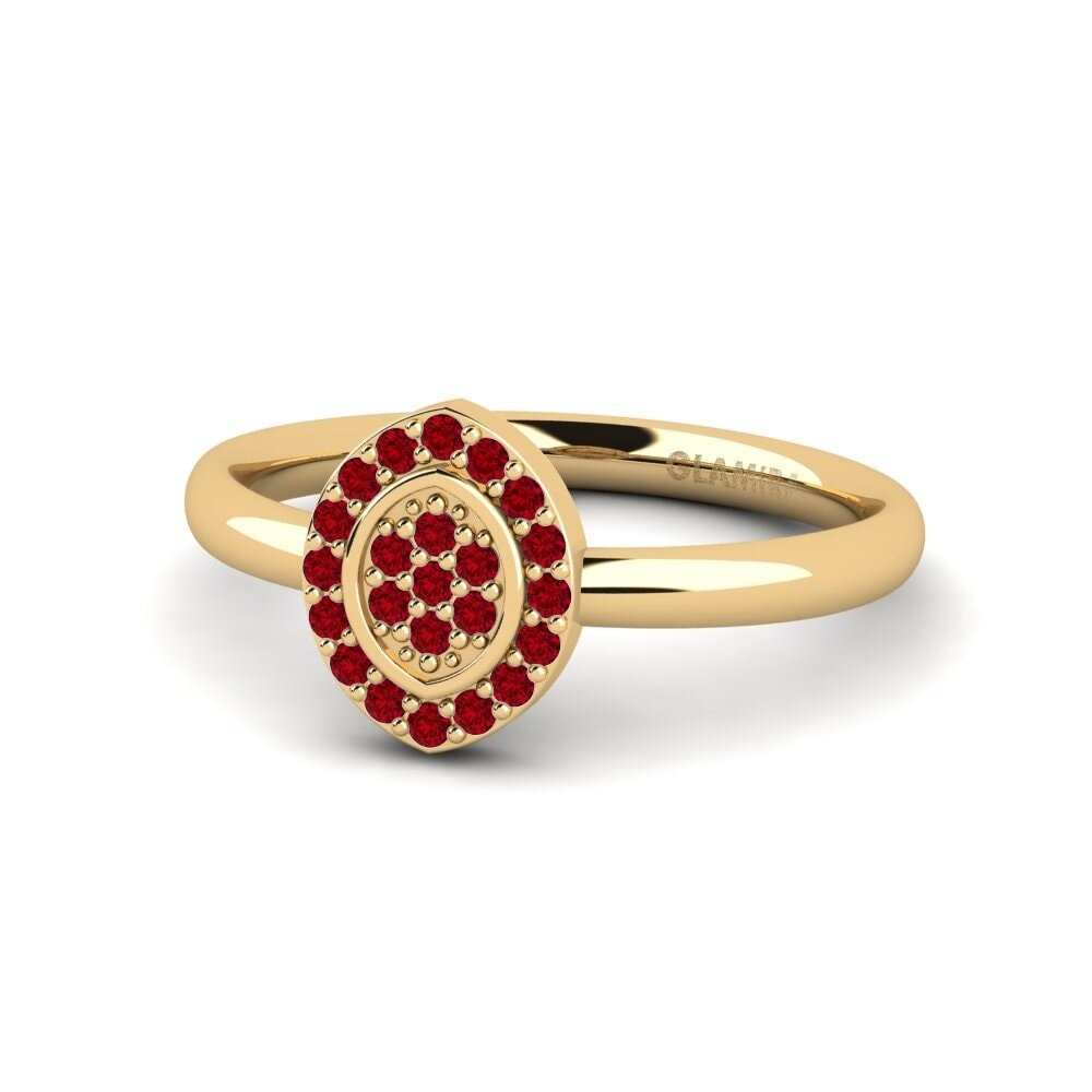 Circonita Roja Anillo de compromiso Bachor