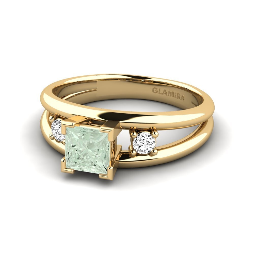Green Amethyst Engagement Ring Bron