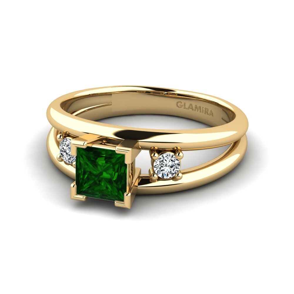 Green Tourmaline Engagement Ring Bron