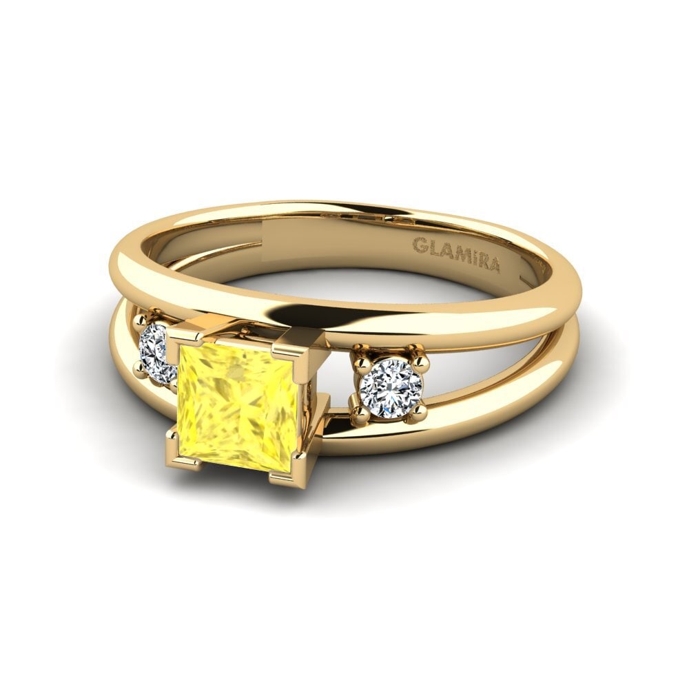 Yellow Sapphire Engagement Ring Bron