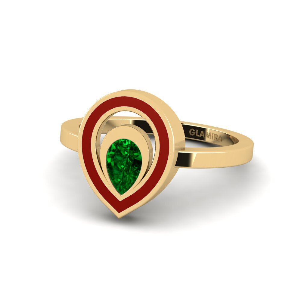 Grüner Zirkonia Ring Cabal