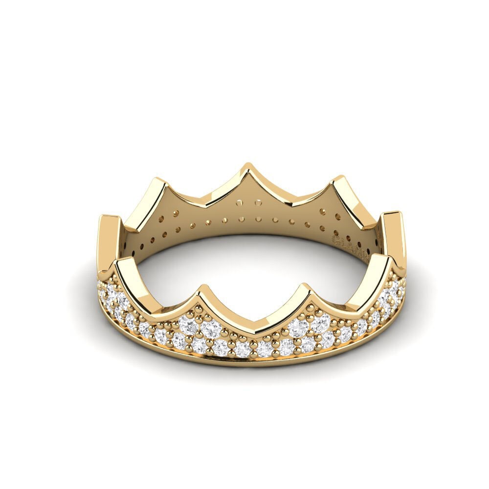White sapphire Ring Paulina - A