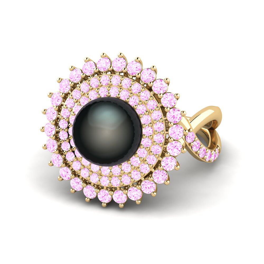 Zafiro Rosado Anillo Rigeati