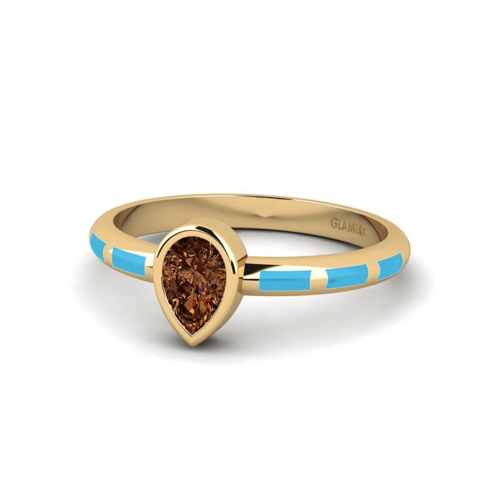Brauner Diamant Ring Stacial