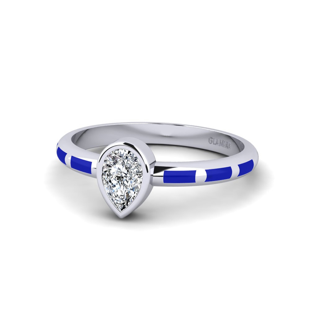 9ct White Gold Ring Stacial