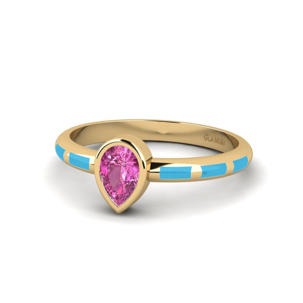 Rosa Topas Ring Stacial