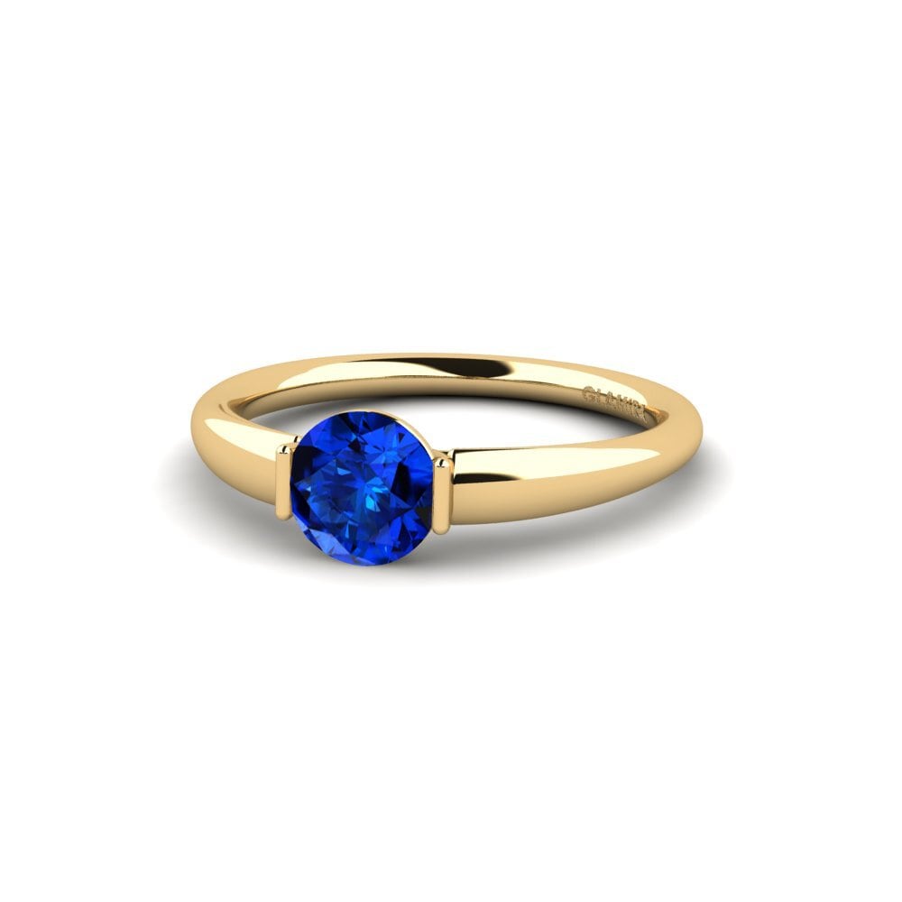 Safiro (Creado en Laboratorio) Anillo de compromiso Onboy