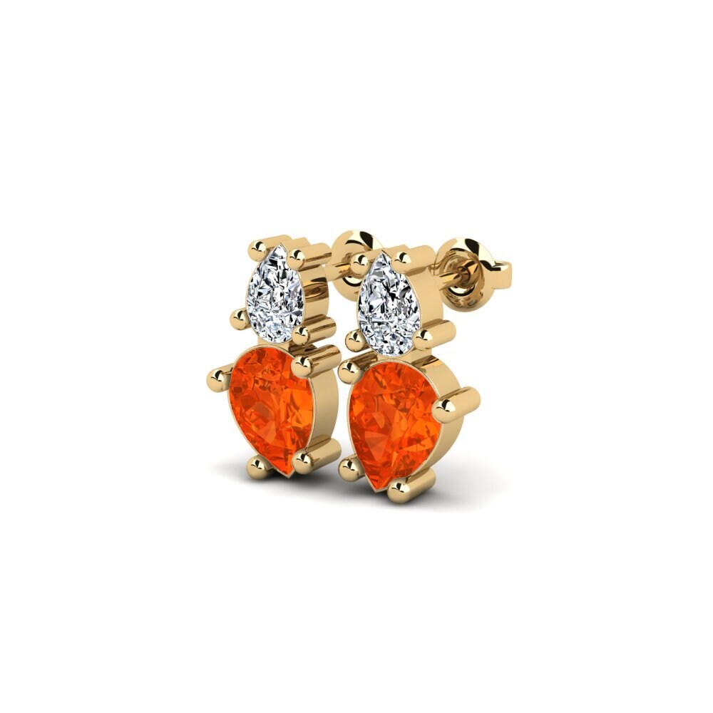 Fire Opal SYLVIE Earring Artsat