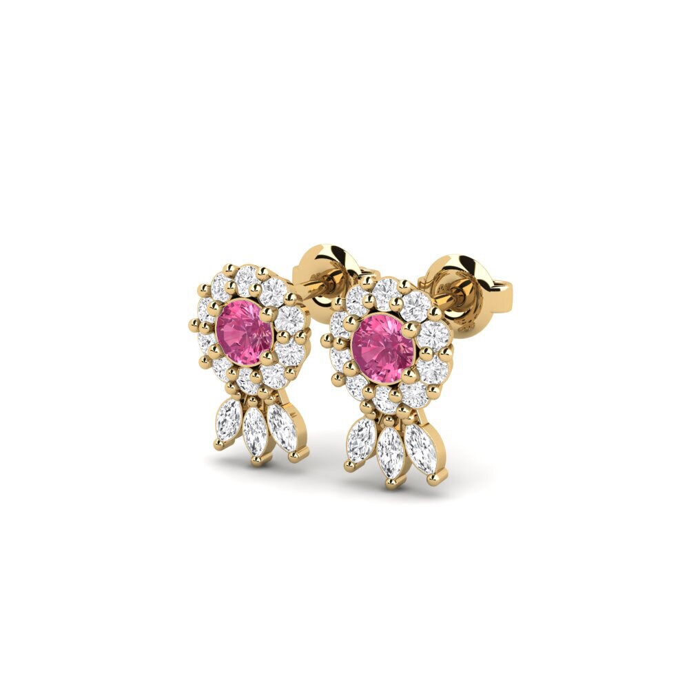 Pink Tourmaline SYLVIE Earring Bruadar
