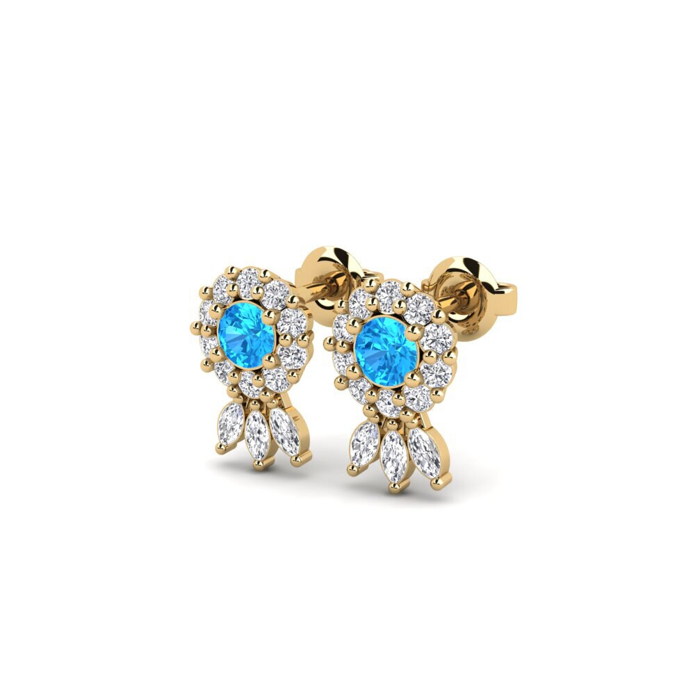 Blue Topaz SYLVIE Earring Bruadar
