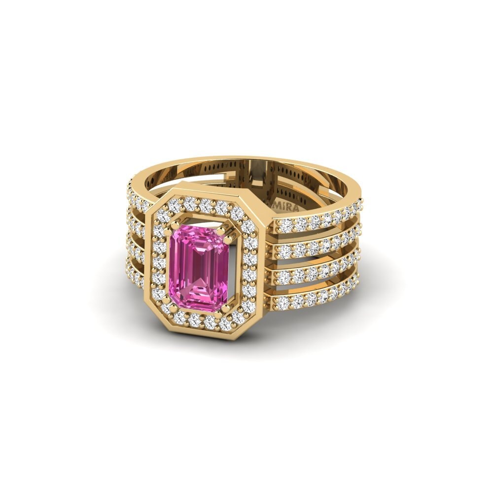 Topacio Rosa SYLVIE Anillo Chaandee