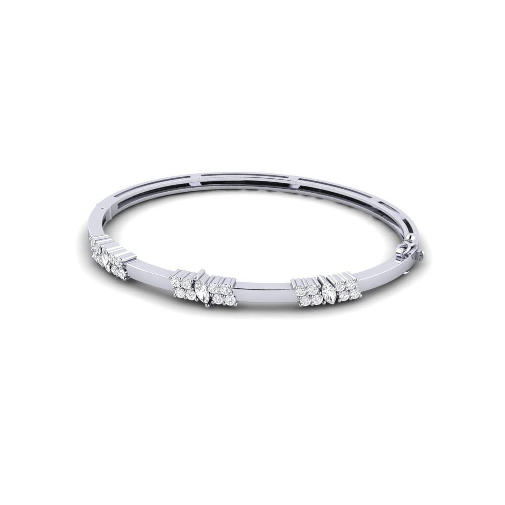 18k Oro Blanco SYLVIE Brazalete Lykomedes