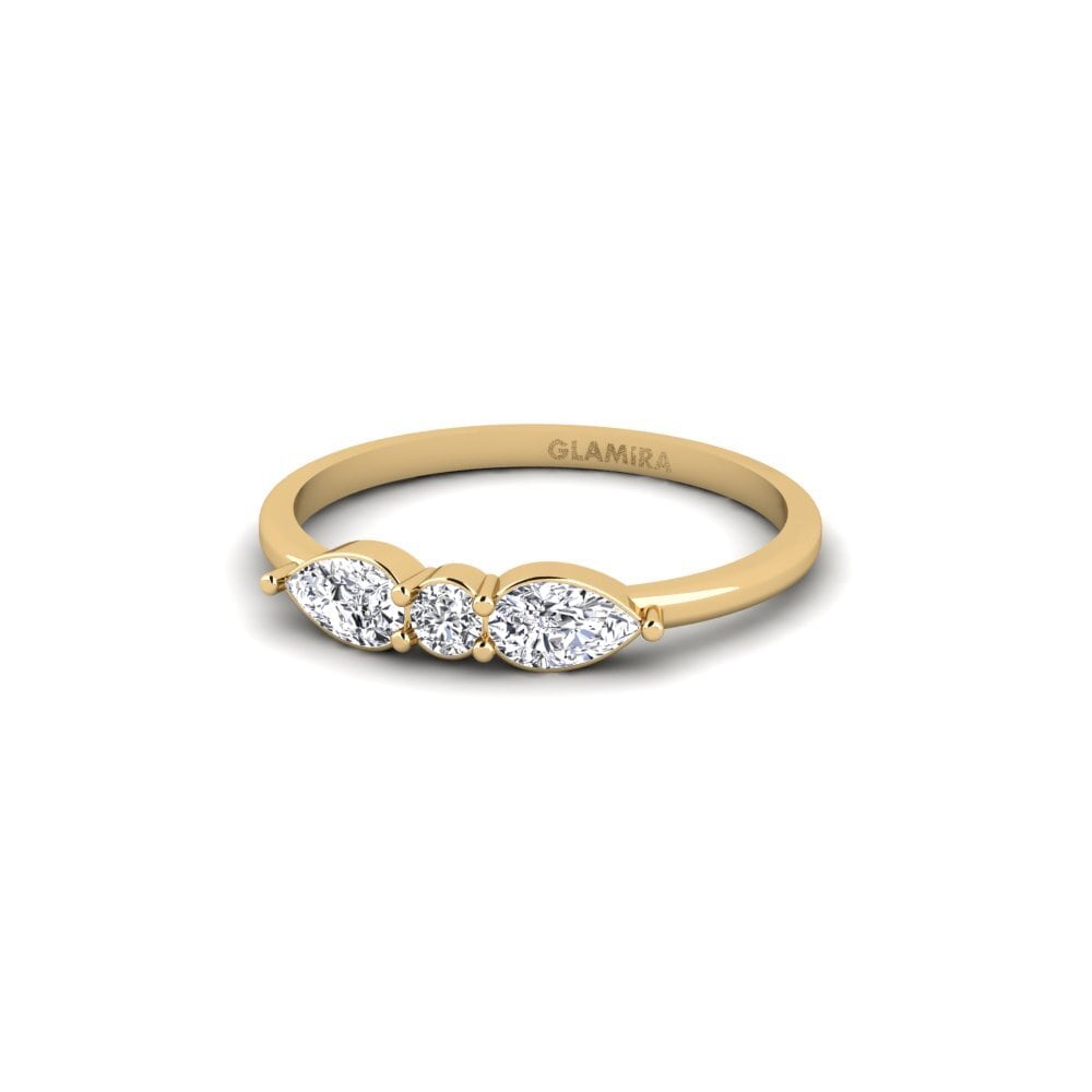 Diamante Produzido em Laboratório SYLVIE Anel Marzanie