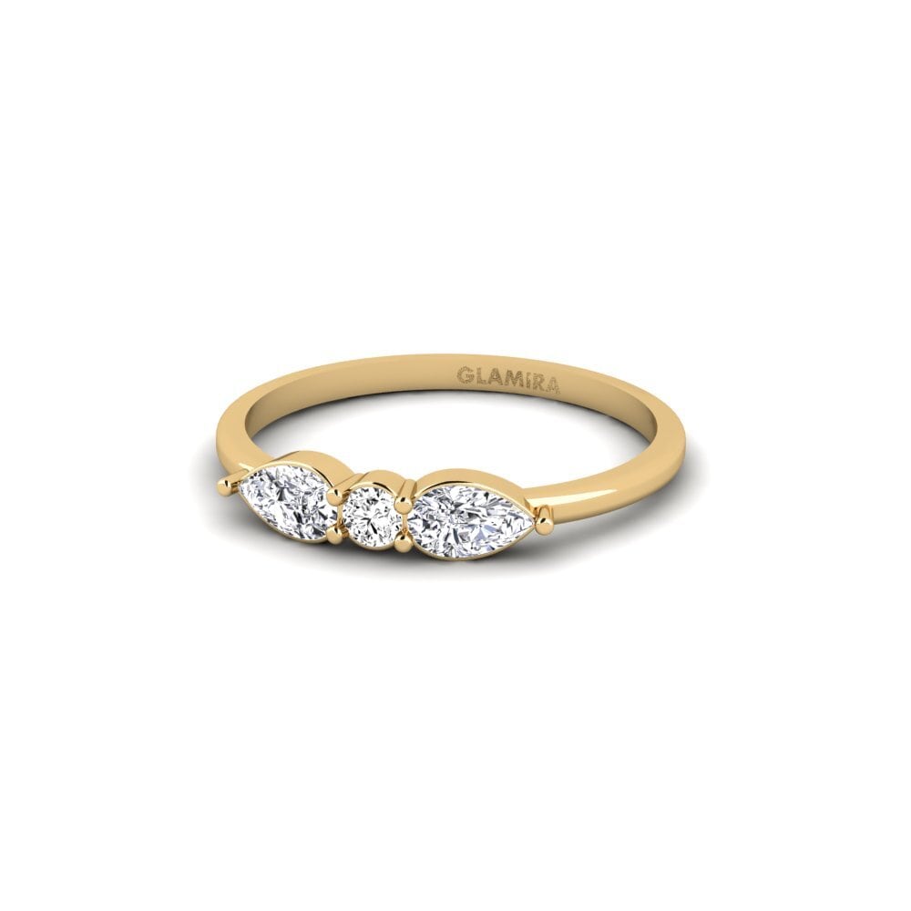 Moissanite SYLVIE Anel Marzanie