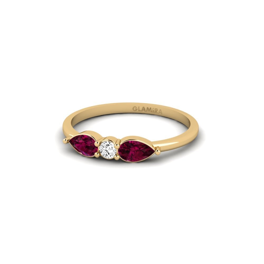 Granate Rhodolite SYLVIE Anillo Marzanie