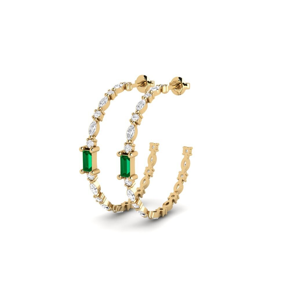 Green Zirconia SYLVIE Earring Moemiti