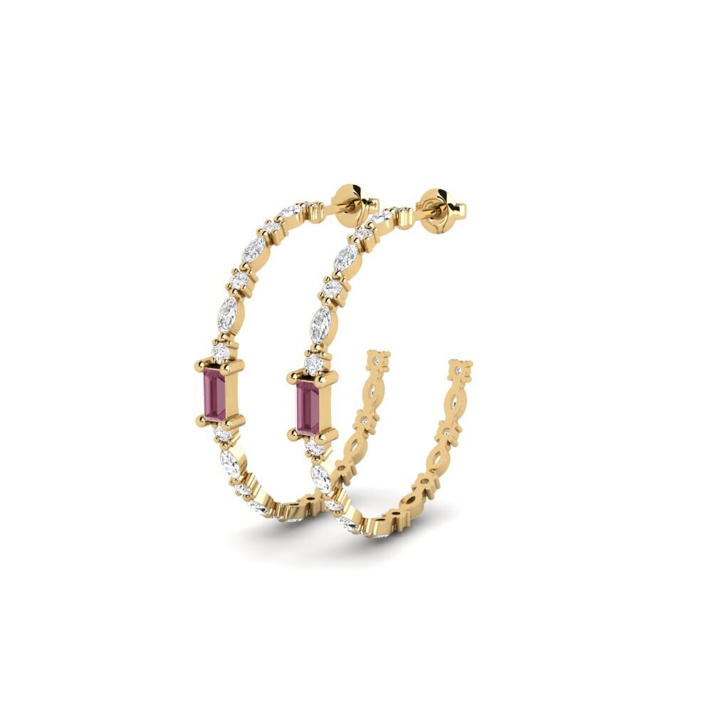 Rhodolite Garnet SYLVIE Earring Moemiti