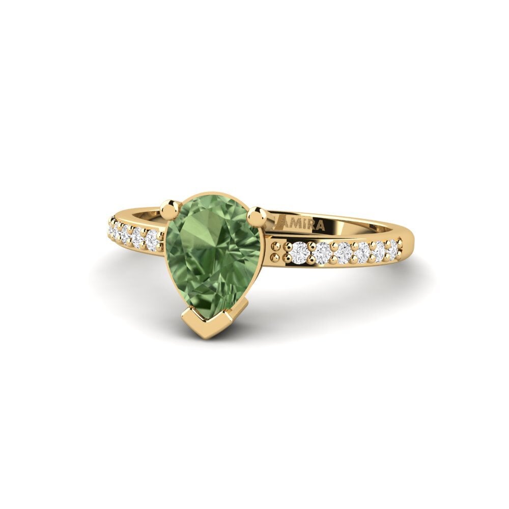 Zafiro Verde SYLVIE Anillo Nyiaj