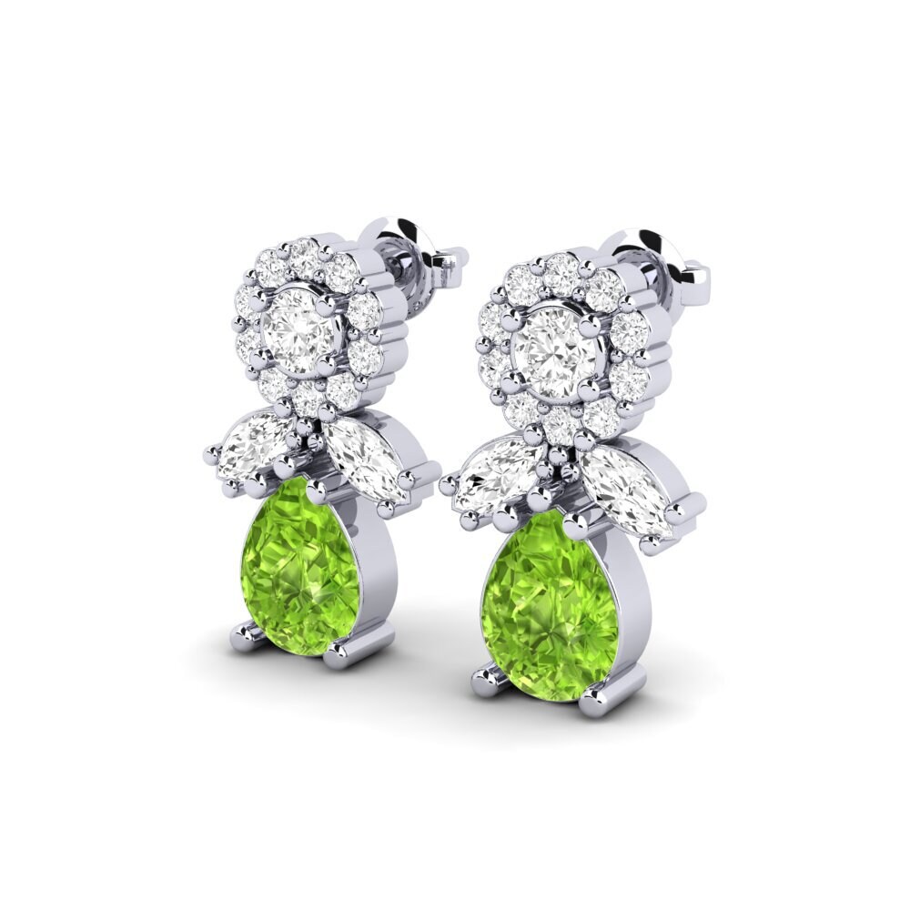 Peridot SYLVIE Earring Srebro
