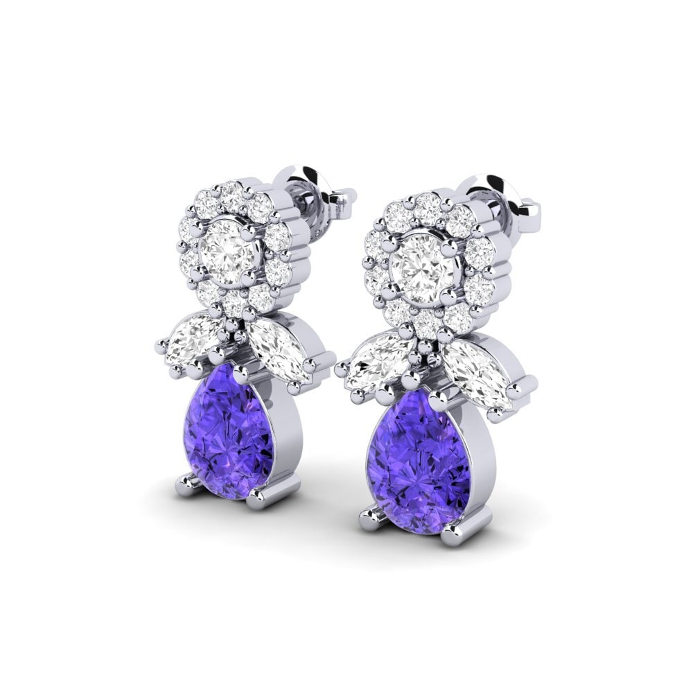 Tanzanite SYLVIE Earring Srebro