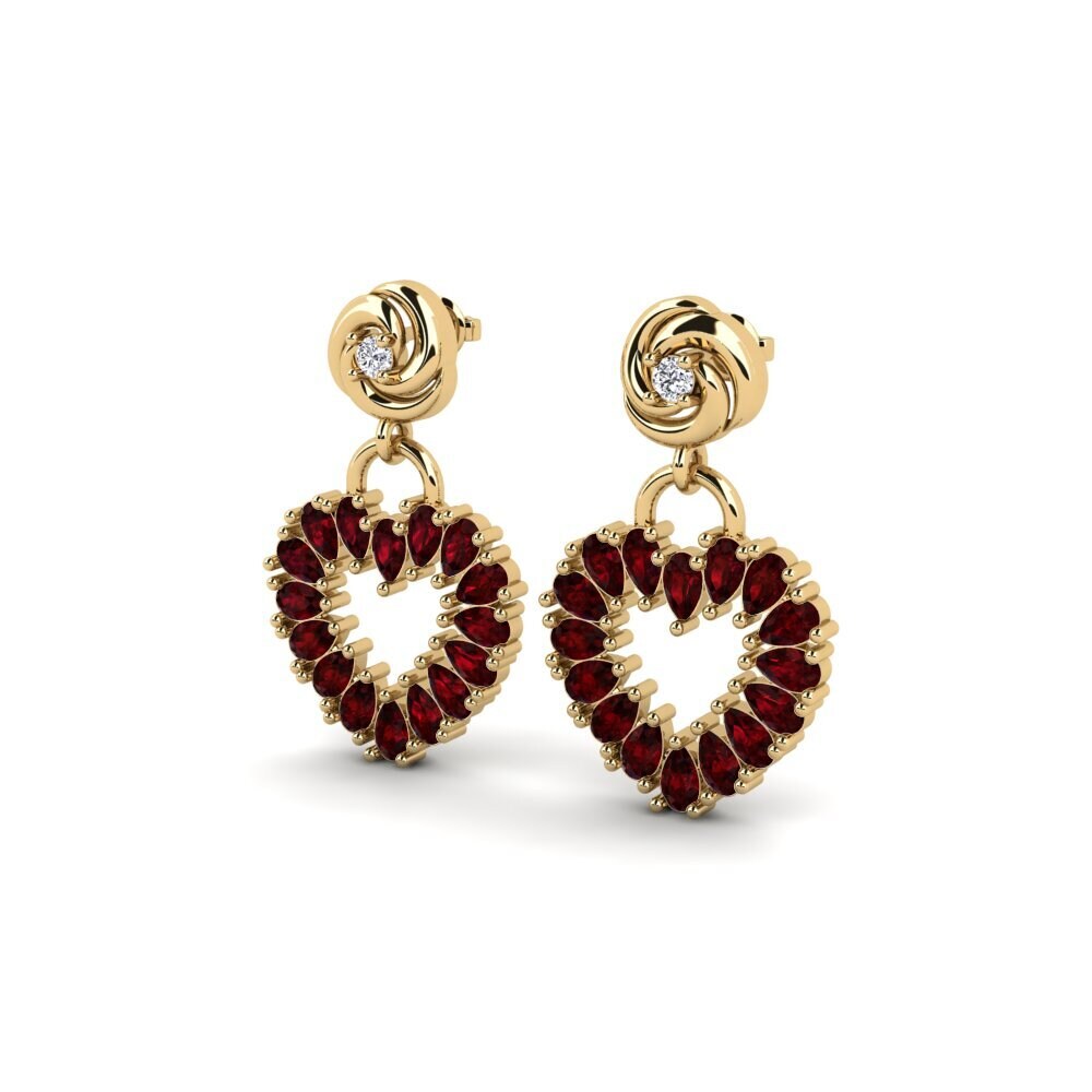 Garnet SYLVIE Earring Teukros